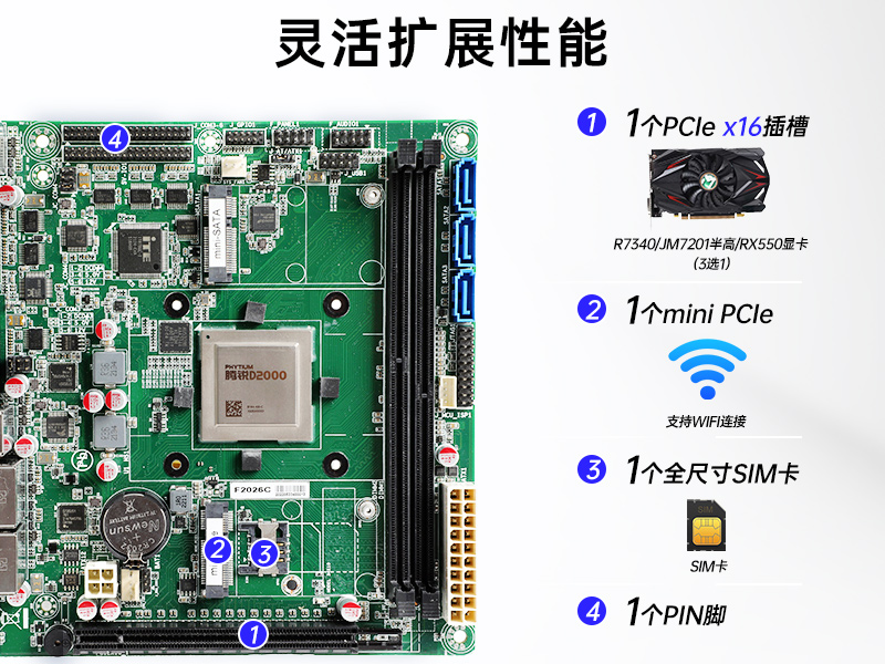 國產(chǎn)化工控機(jī)|飛騰D2000CPU主機(jī)|DT-24605-BD2000MC