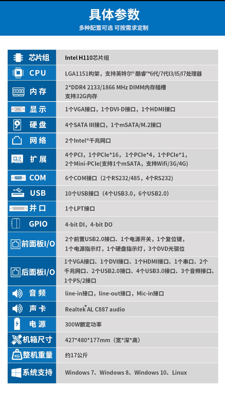 酷睿6代工控機,6串10USB工控電腦,DT-610L-BH110MA.jpg