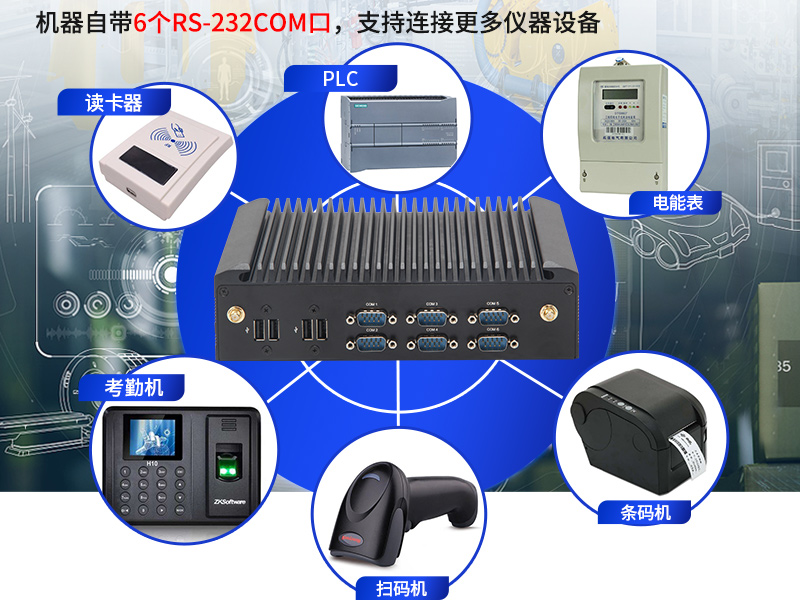 酷睿7代工業(yè)計(jì)算機(jī)|無風(fēng)扇嵌入式工控機(jī)|DTB-2042-7200U